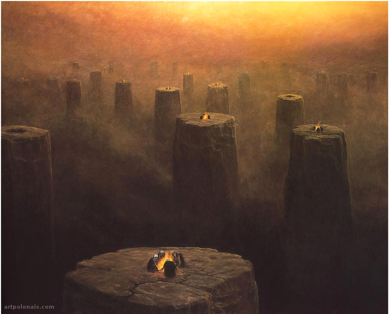 L'isolement est omniprésent dans les oeuvres de Beksinski